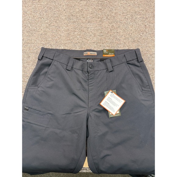 5.11 Tactical Pants Mens 38x32 Charcoal Fast-Tac Urban Straight Fit Ripstop - Picture 6 of 8